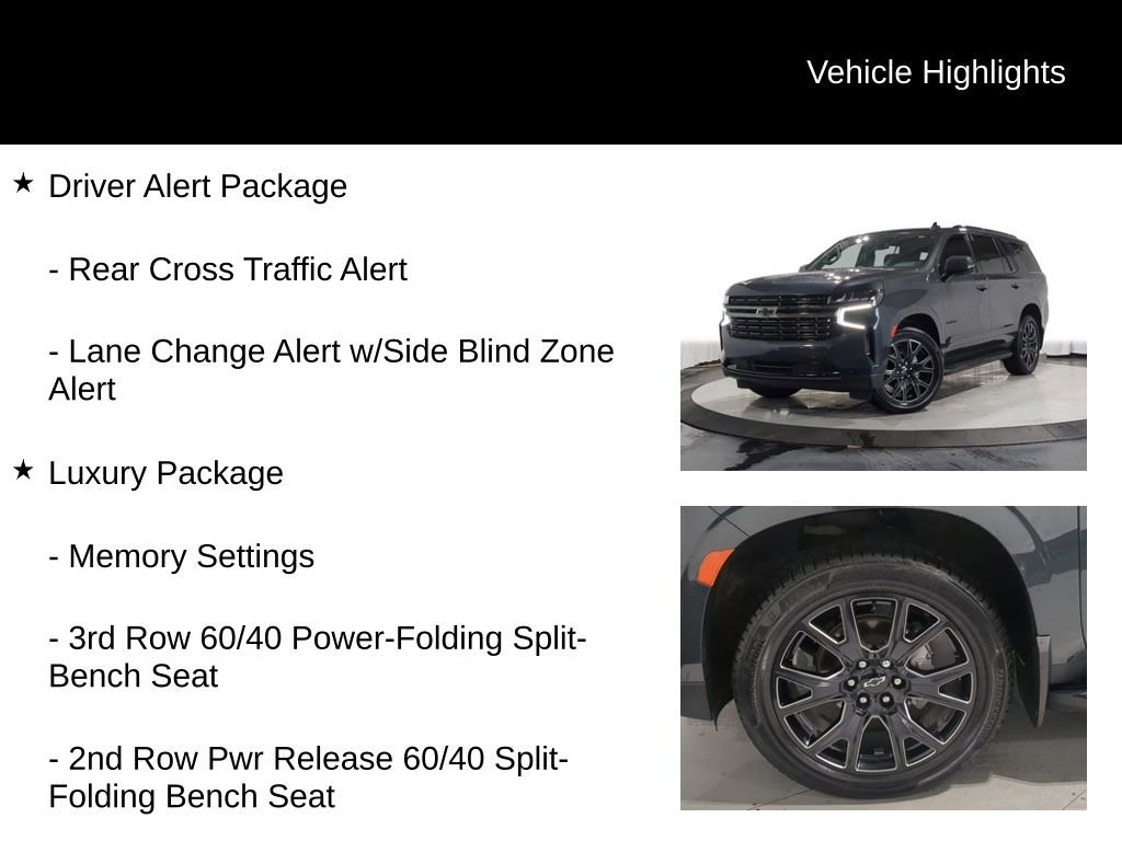Used 2022 Chevrolet Tahoe RST w/ Luxury Package AWD/4WD image 25