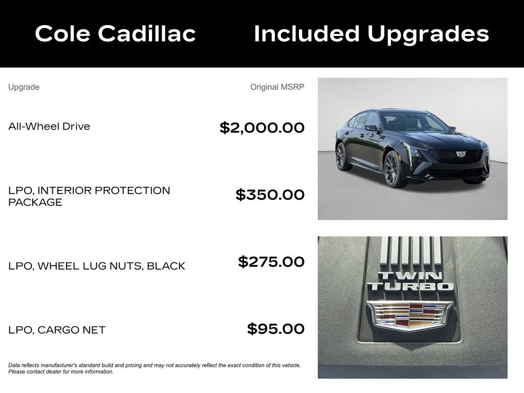 New 2026 Cadillac CT5 V AWD/4WD image 2