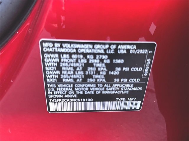 Used 2022 Volkswagen Atlas SEL Premium image 35