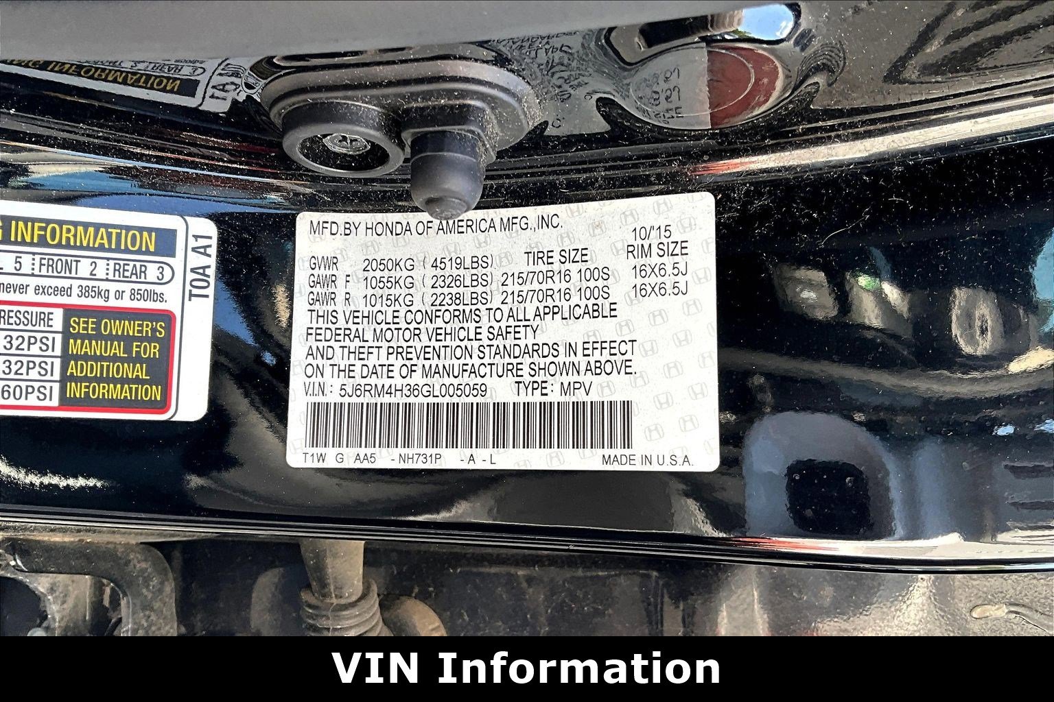 Used 2016 Honda CR-V LX image 4