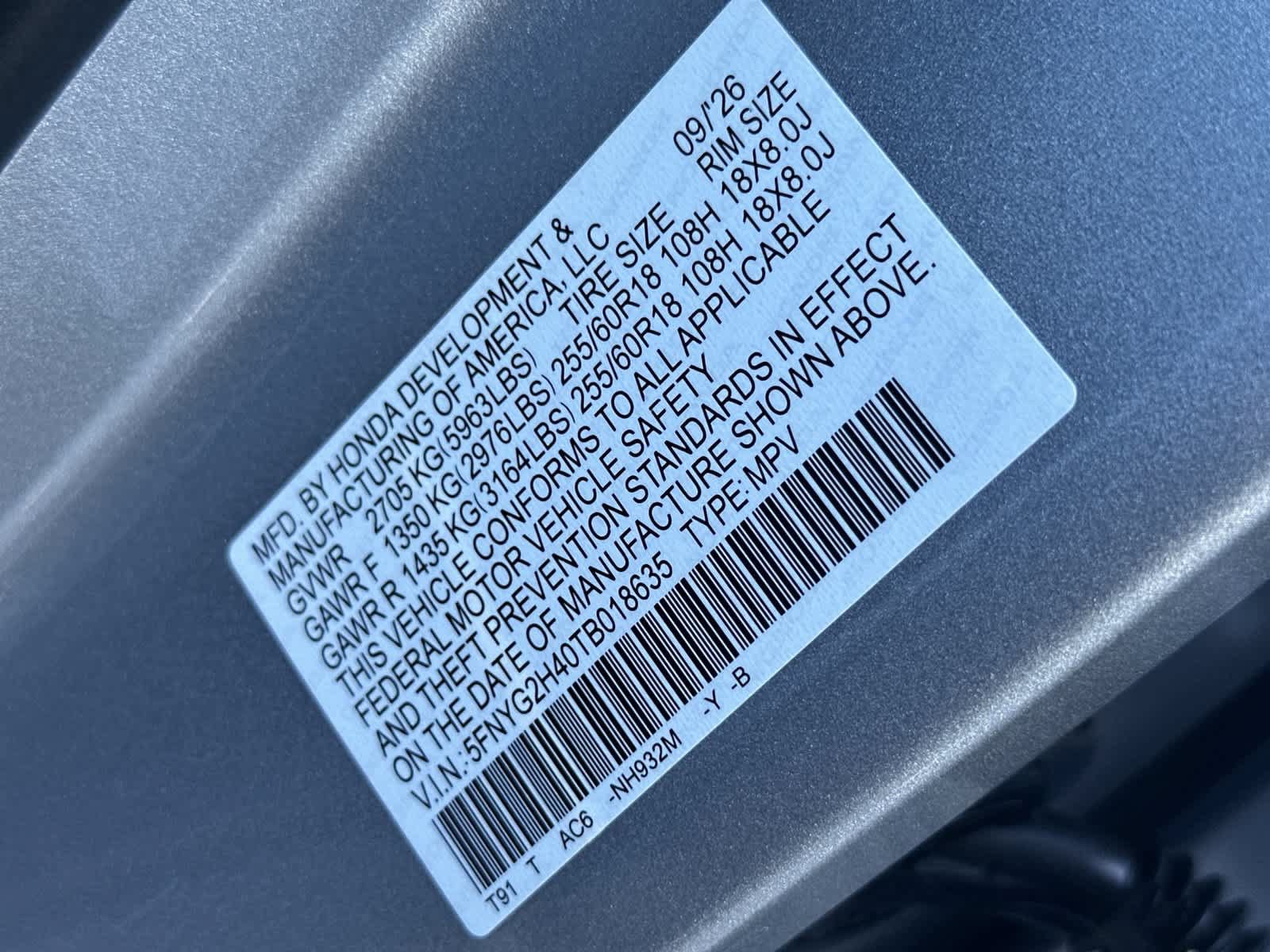 New 2026 Honda Pilot EX-L image 22