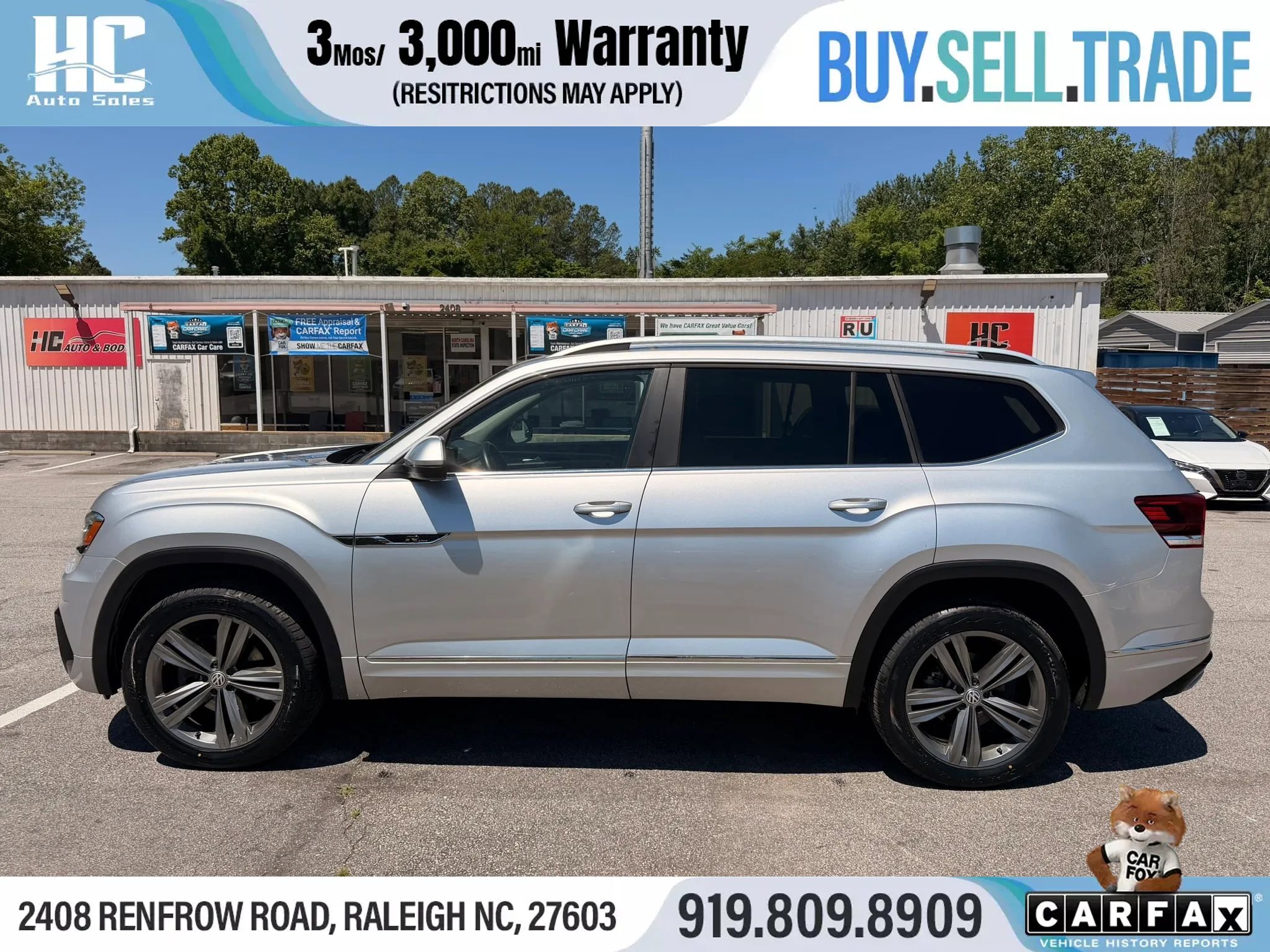 Used 2019 Volkswagen Atlas SE w/ Towing Package AWD/4WD image 2