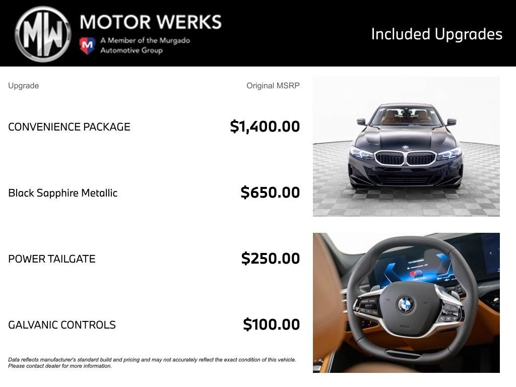 New 2025 BMW 330i xDrive Sedan w/ Convenience Package AWD/4WD image 4