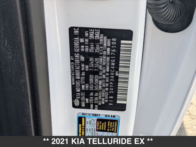 Used 2021 Kia Telluride EX w/ EX Premium Package FWD image 23