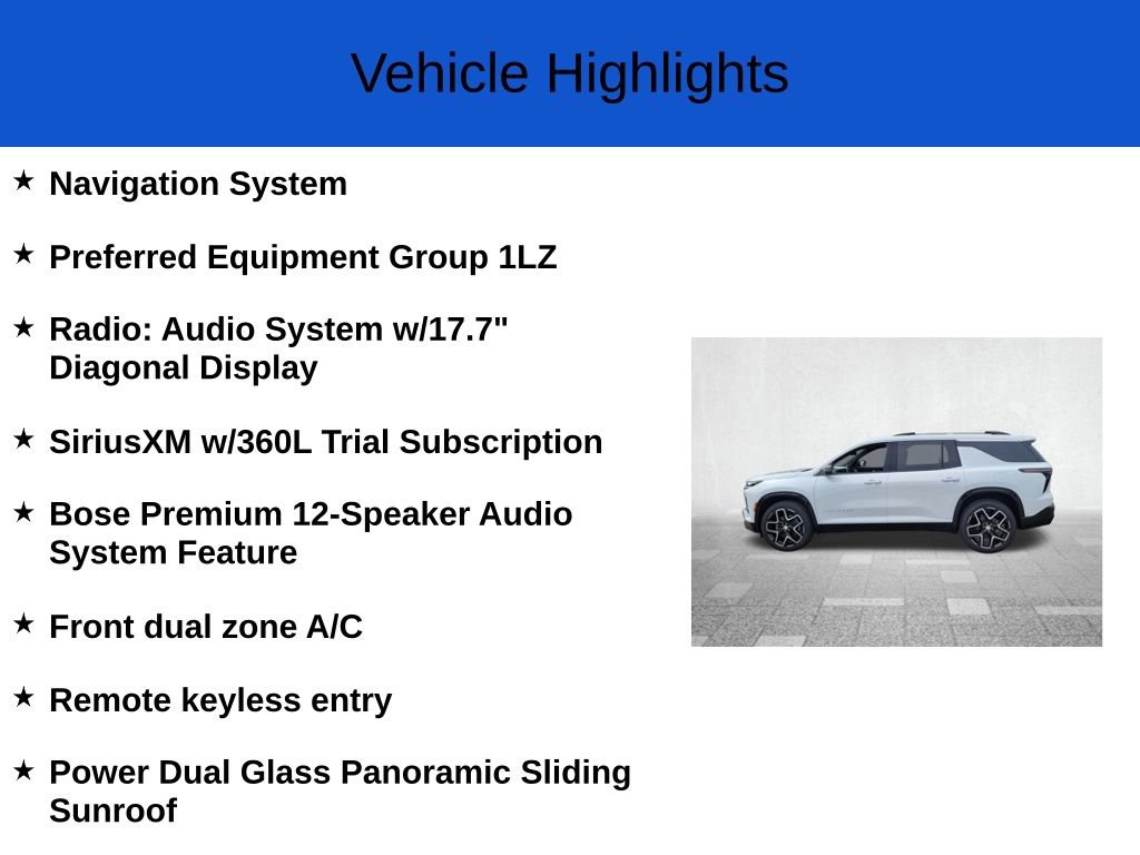 New 2026 Chevrolet Traverse High Country image 2