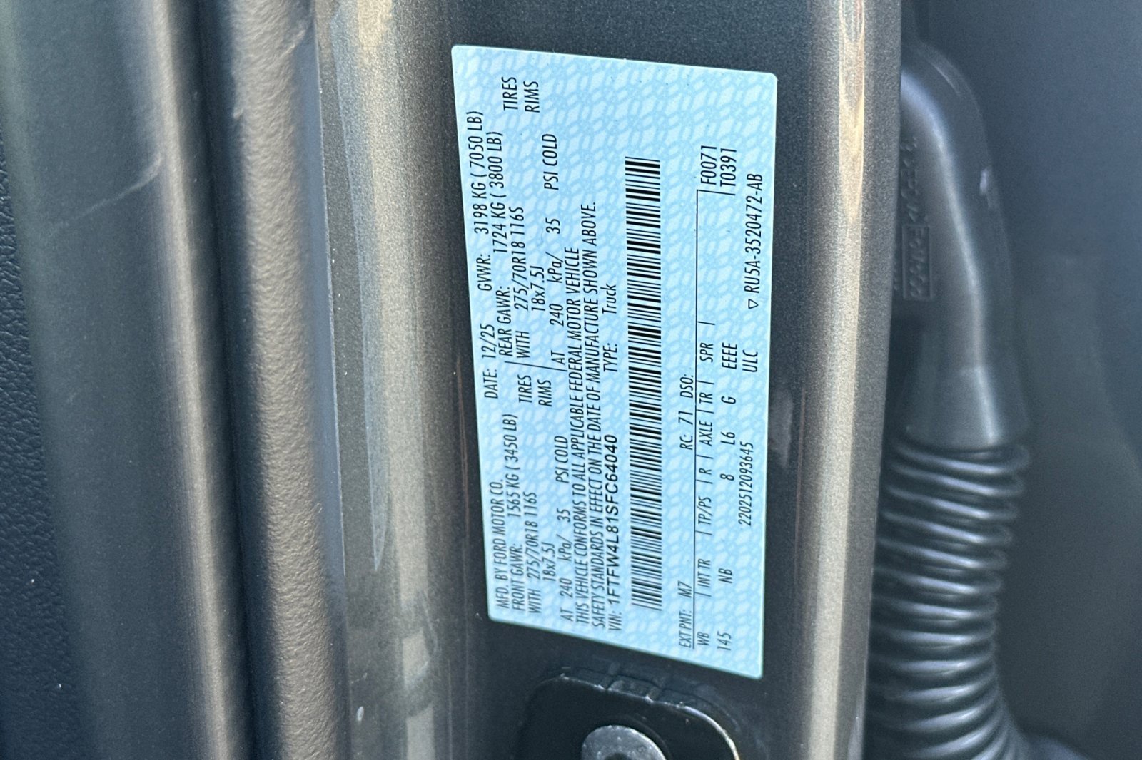 New 2025 Ford F150 Tremor w/ Equipment Group 402A High image 28