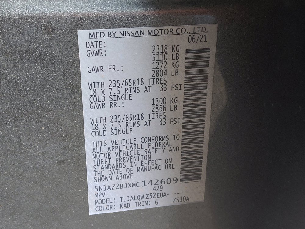 Used 2021 Nissan Murano SV image 33