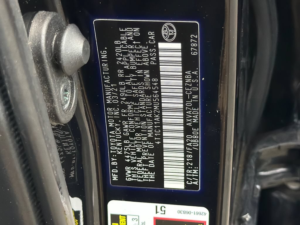 Used 2021 Toyota Camry LE FWD image 29