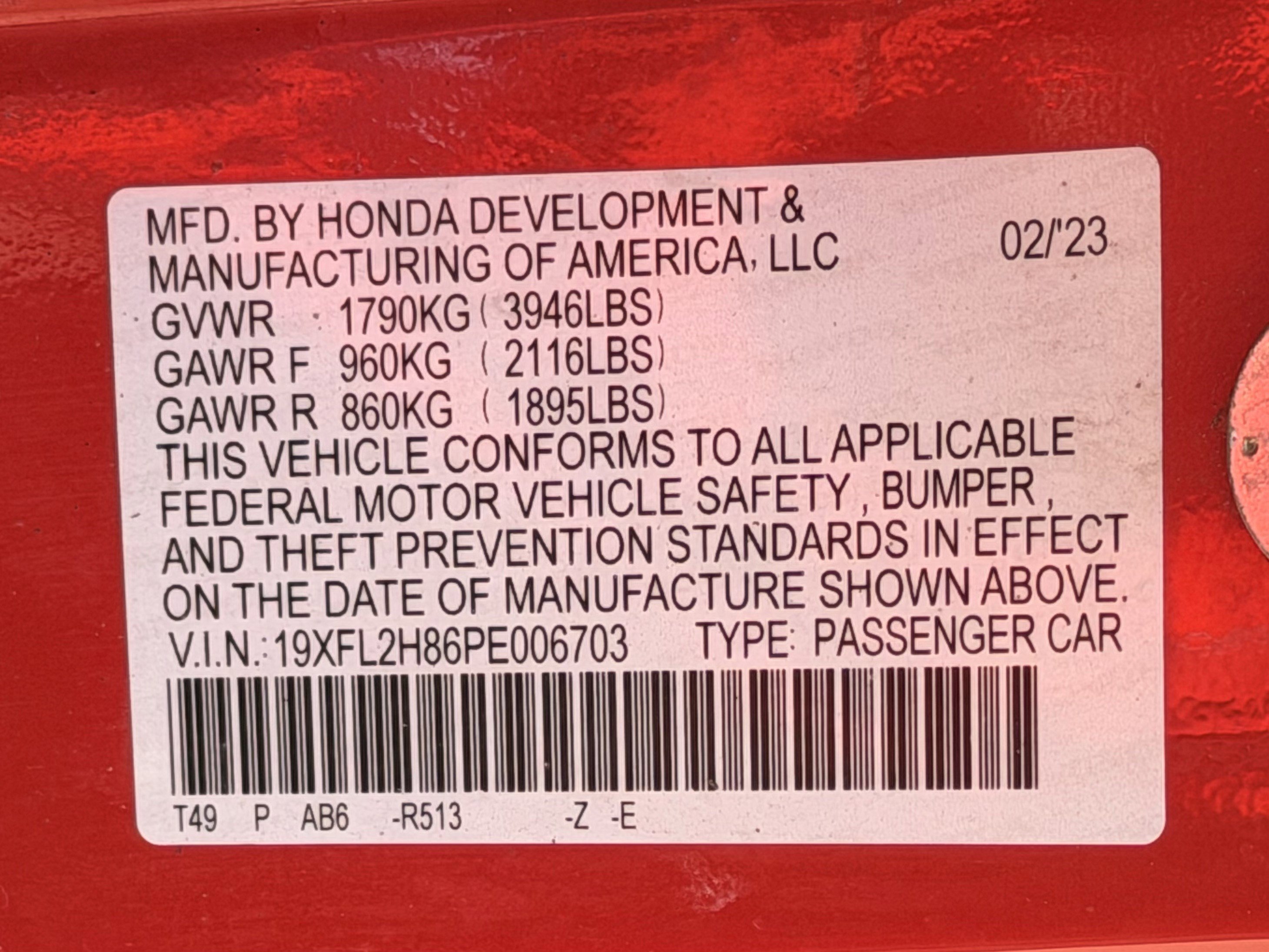 Certified 2023 Honda Civic Sport image 28