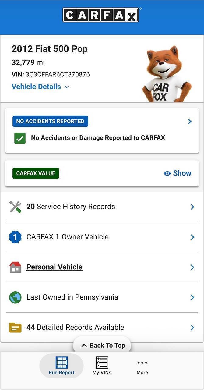 Used 2012 FIAT 500 Pop FWD image 21