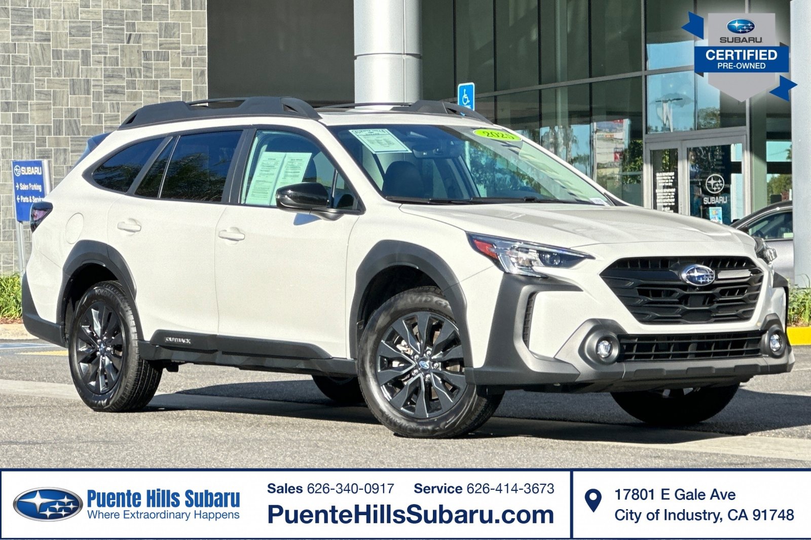 Certified 2025 Subaru Outback Onyx Edition XT image 1