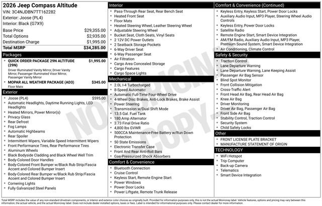 New 2026 Jeep Compass Latitude image 45