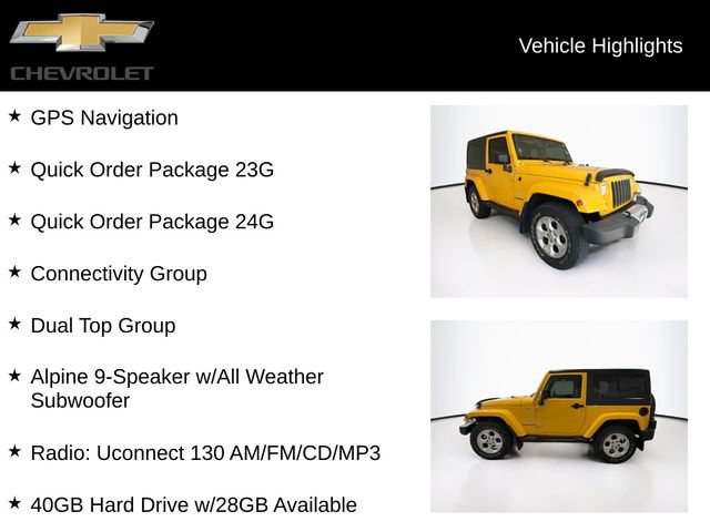Used 2015 Jeep Wrangler Sahara w/ Dual Top Group AWD/4WD image 5