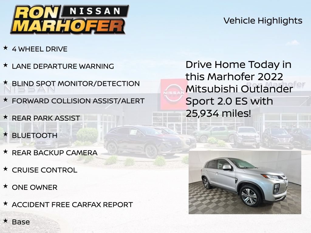 Used 2022 Mitsubishi Outlander Sport ES AWD/4WD image 13