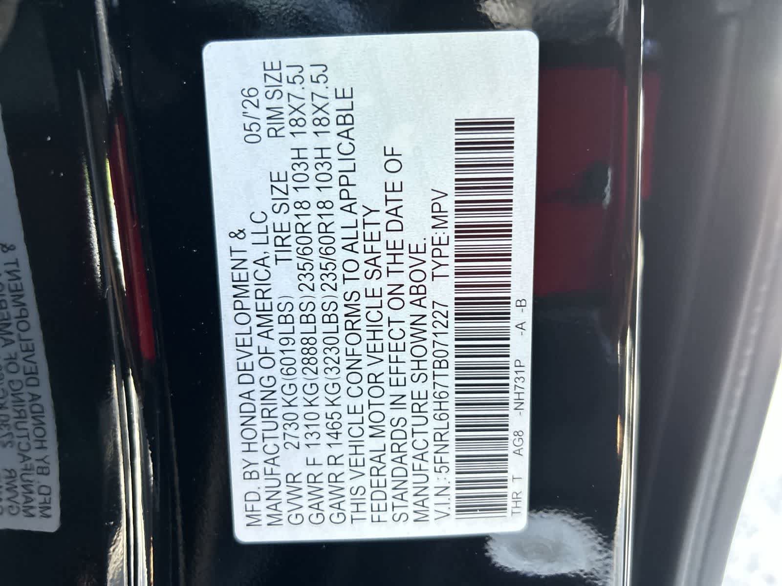 New 2026 Honda Odyssey EX-L image 2
