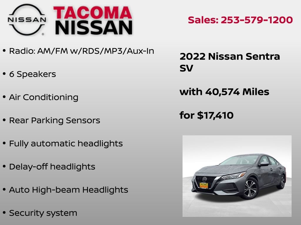 Used 2022 Nissan Sentra SV image 6
