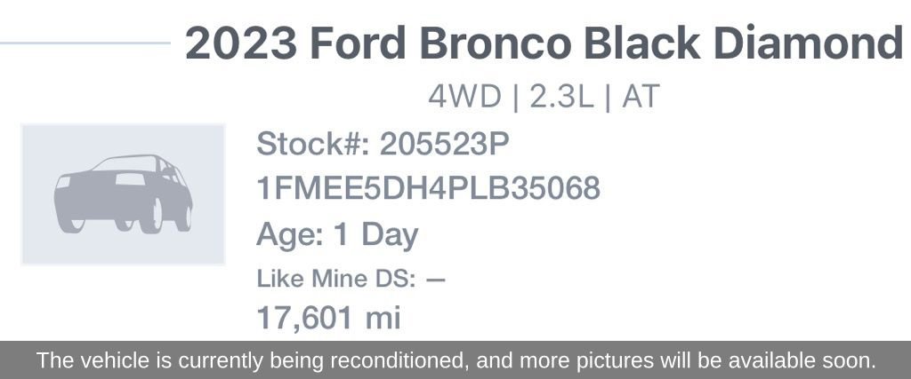 Used 2023 Ford Bronco Black Diamond w/ Sasquatch Package AWD/4WD image 19