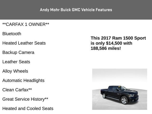 Used 2017 RAM 1500 Sport w/ Convenience Group AWD/4WD image 4