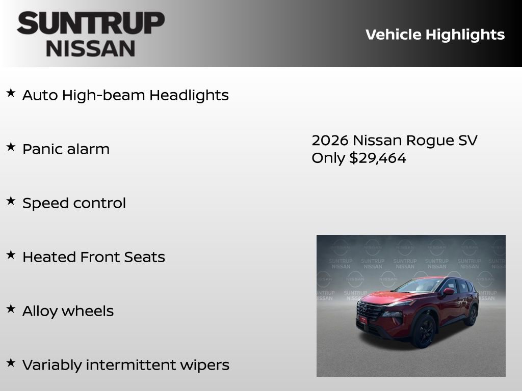 New 2026 Nissan Rogue SV image 30