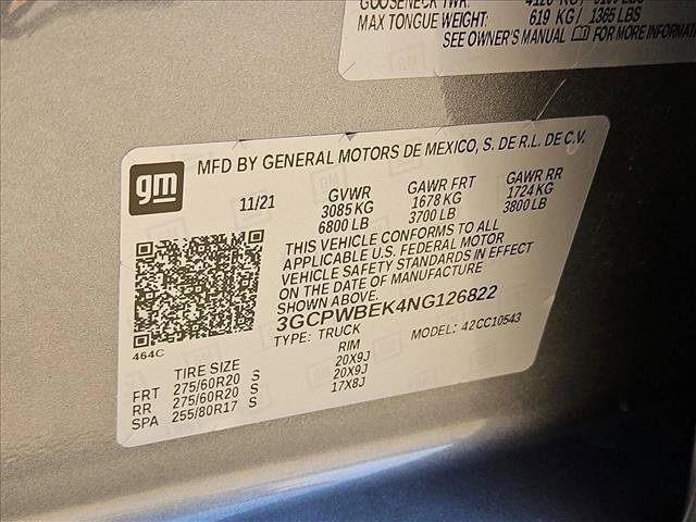 Used 2022 Chevrolet Silverado 1500 Custom image 24