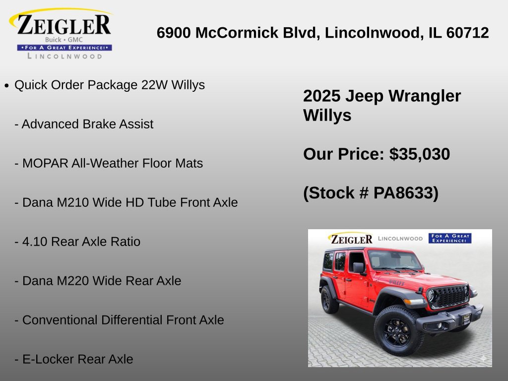 Used 2025 Jeep Wrangler Unlimited Sport AWD/4WD image 6