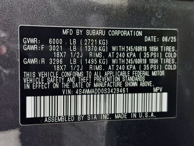 Certified 2025 Subaru Ascent Premium AWD/4WD image 34