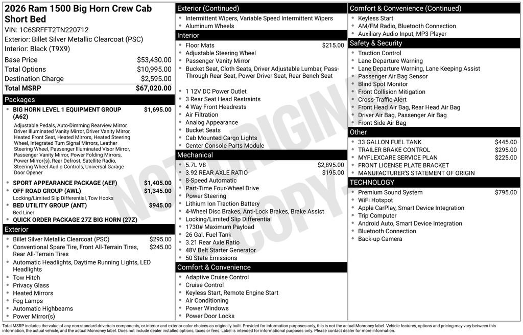 New 2026 RAM 1500 Big Horn image 4