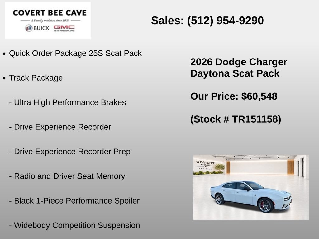 New 2026 Dodge Charger Daytona Scat Pack w/ Track Package AWD/4WD image 8
