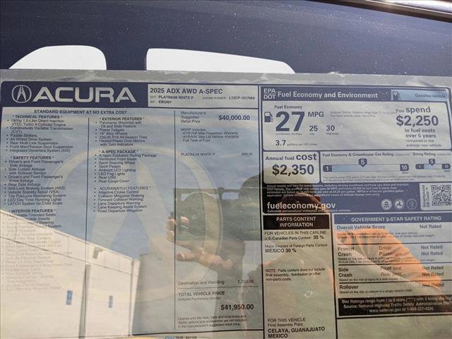 New 2025 Acura ADX A-Spec image 16