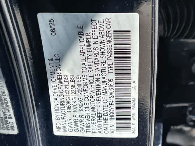 Certified 2025 Honda Accord SE image 22