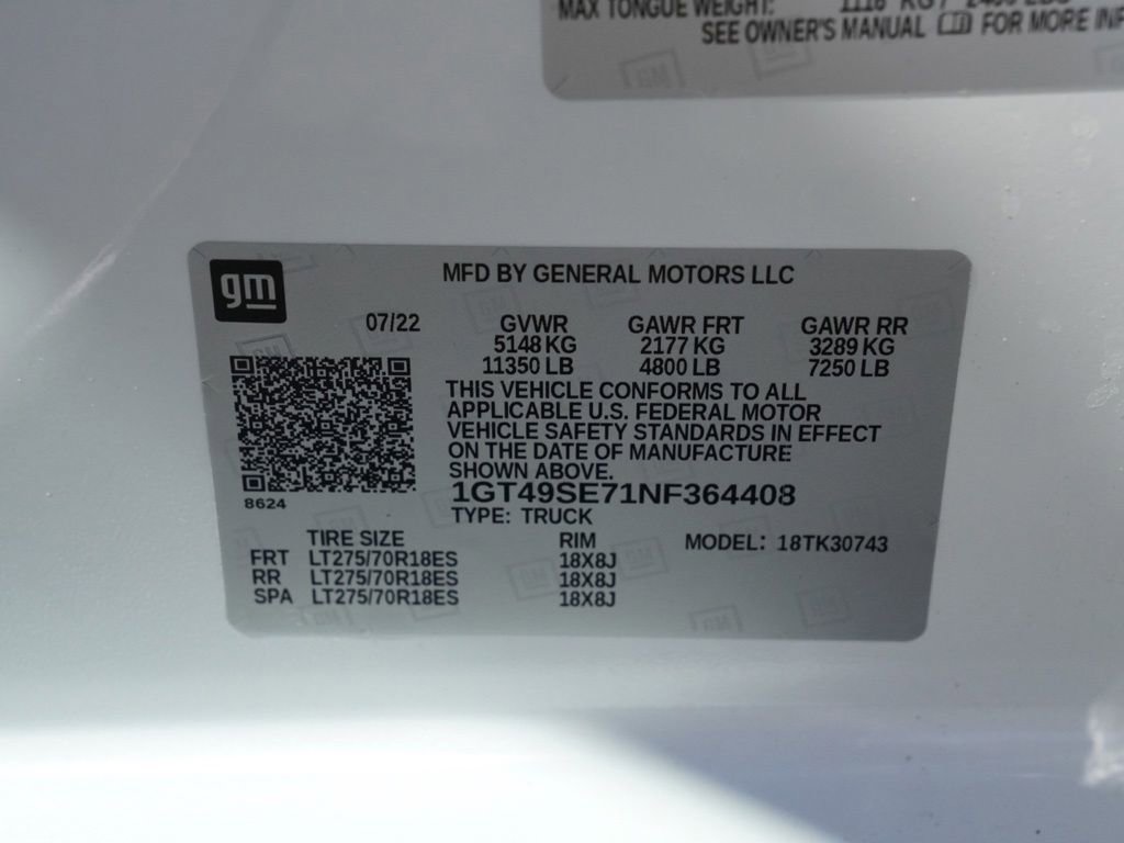Used 2022 GMC Sierra 3500 Pro w/ Convenience Package AWD/4WD image 27