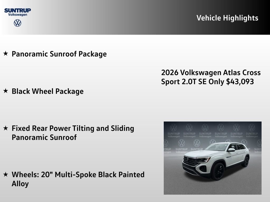 New 2026 Volkswagen Atlas Cross Sport SE AWD/4WD image 7