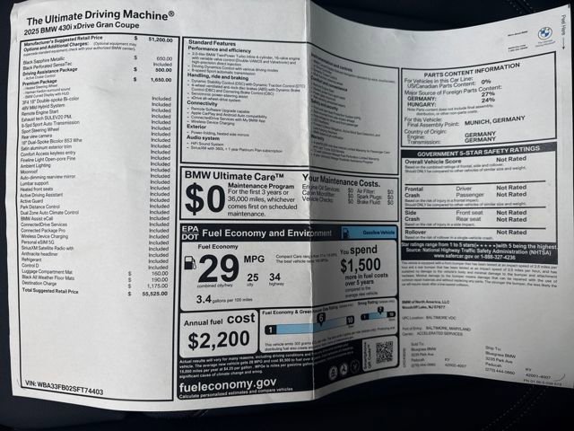 Certified 2025 BMW 430i xDrive w/ Premium Package image 28