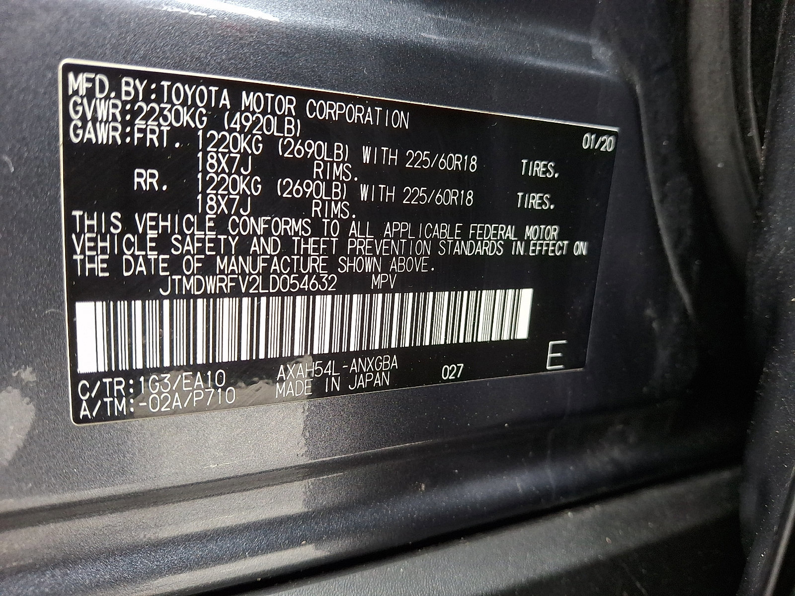 Used 2020 Toyota RAV4 Limited w/ Carpet Mat Package AWD/4WD image 26