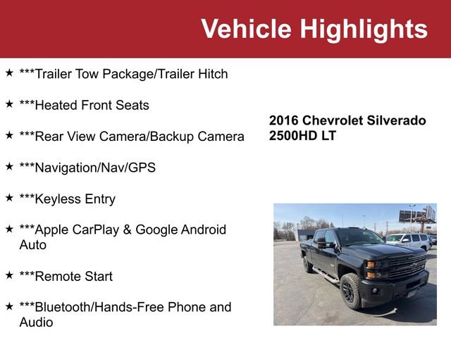 Used 2016 Chevrolet Silverado 2500 LT w/ Midnight Edition image 2