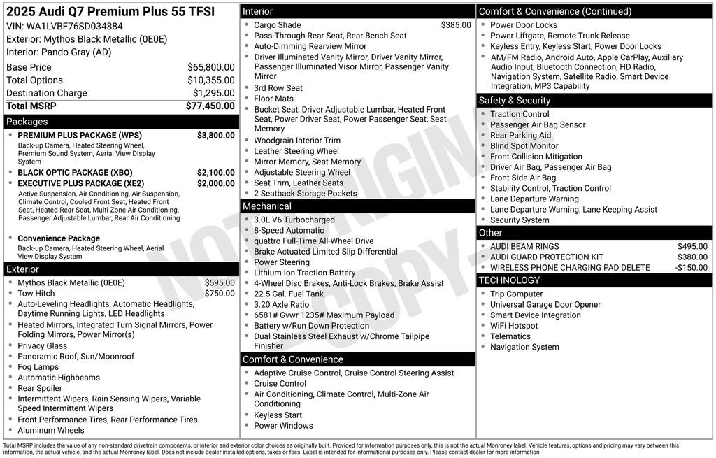 Certified 2025 Audi Q7 3.0T Premium Plus w/ Premium Plus Package image 26