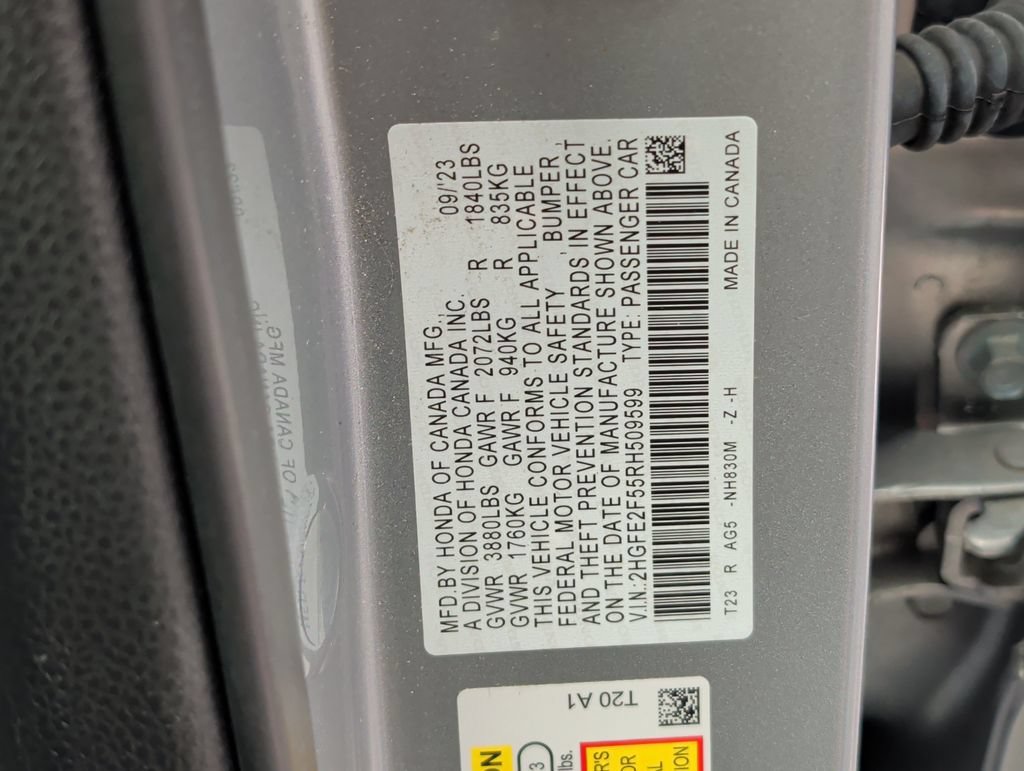 Certified 2024 Honda Civic Sport image 34
