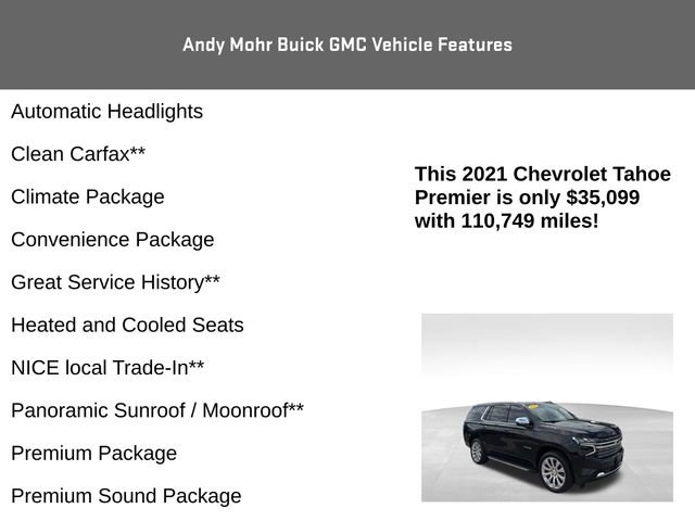 Used 2021 Chevrolet Tahoe Premier w/ Premium Package image 8