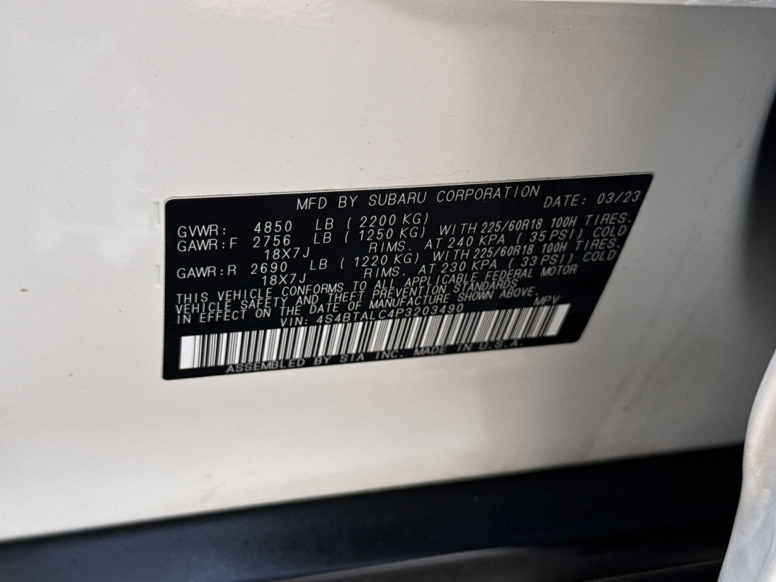 Used 2023 Subaru Outback Onyx Edition AWD/4WD image 29