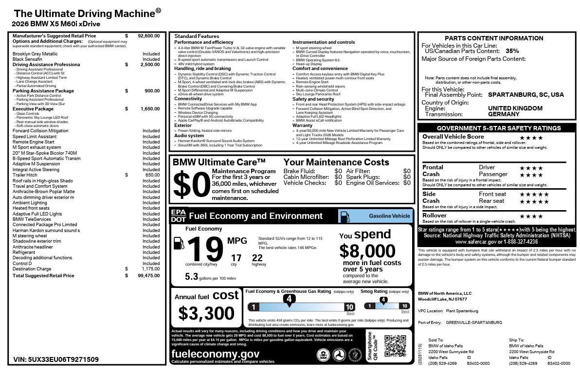 New 2026 BMW X5 M60i image 9