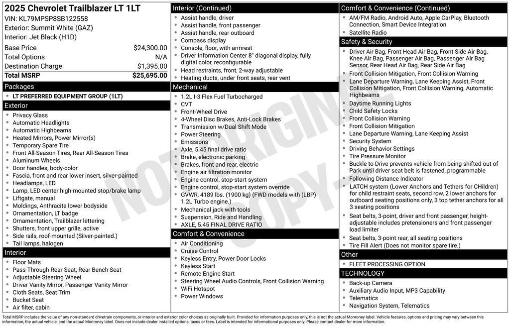 Used 2025 Chevrolet TrailBlazer LT image 12