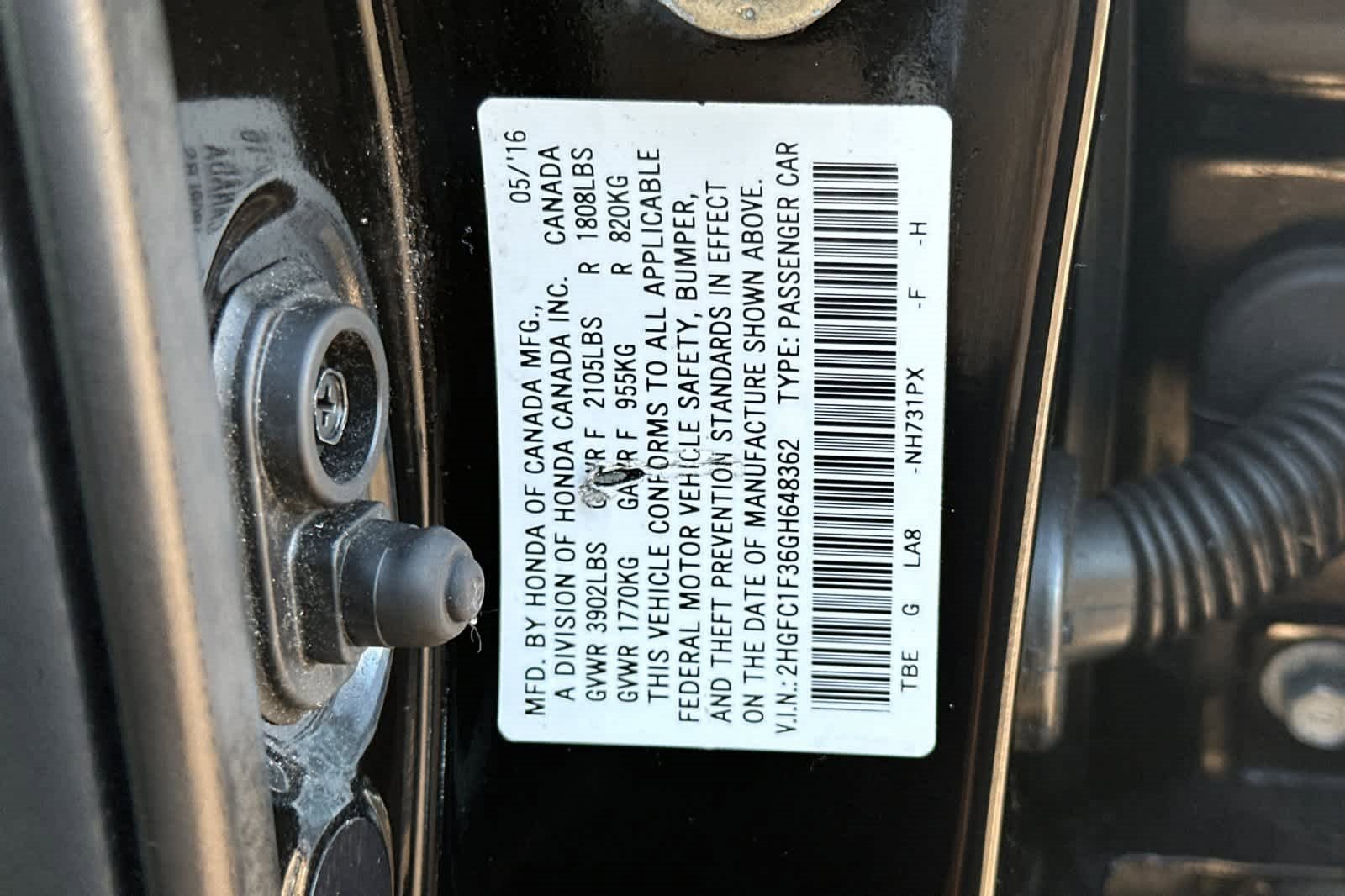 Used 2016 Honda Civic EX-T image 29