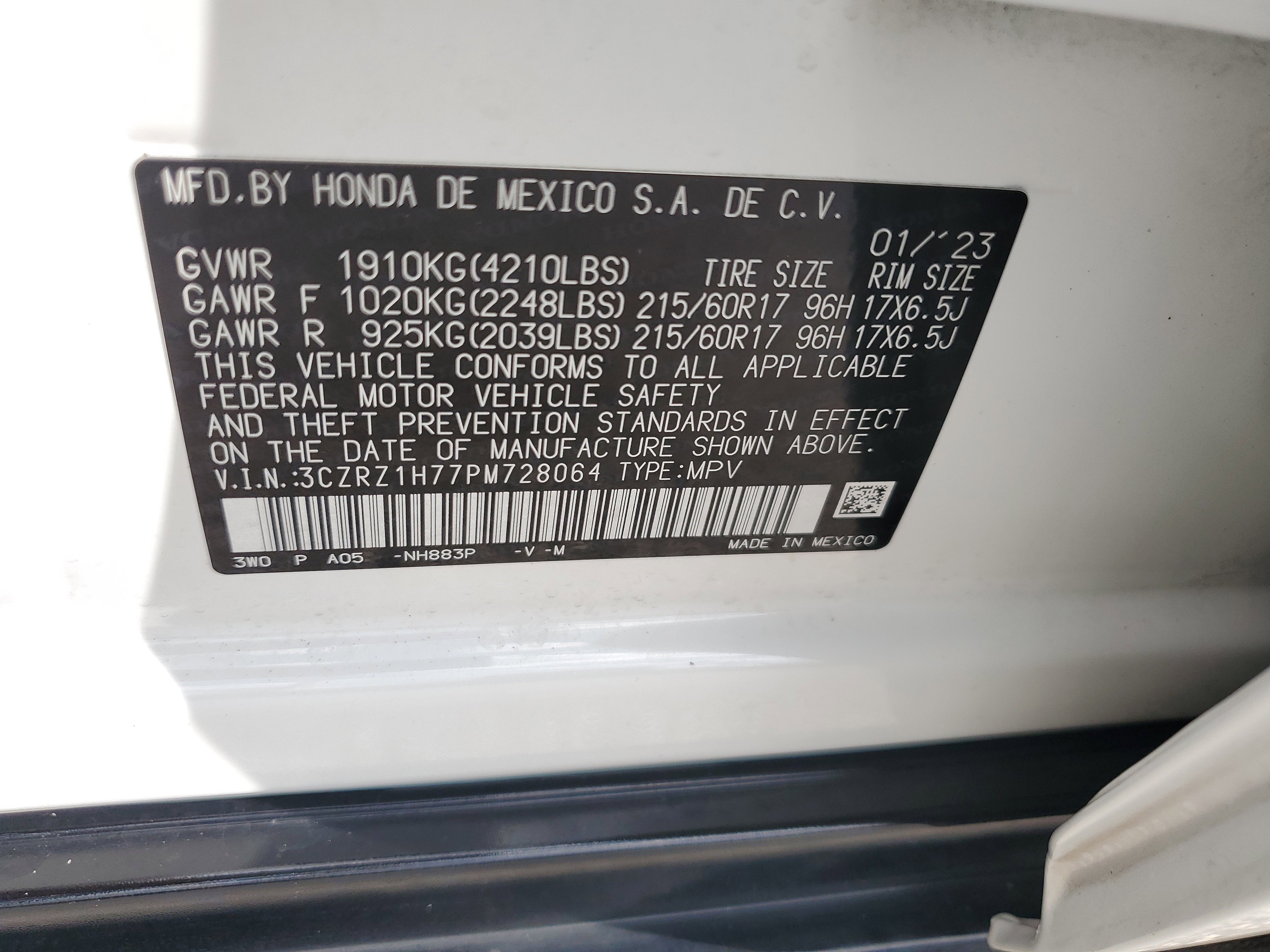 Used 2023 Honda HR-V EX-L image 36