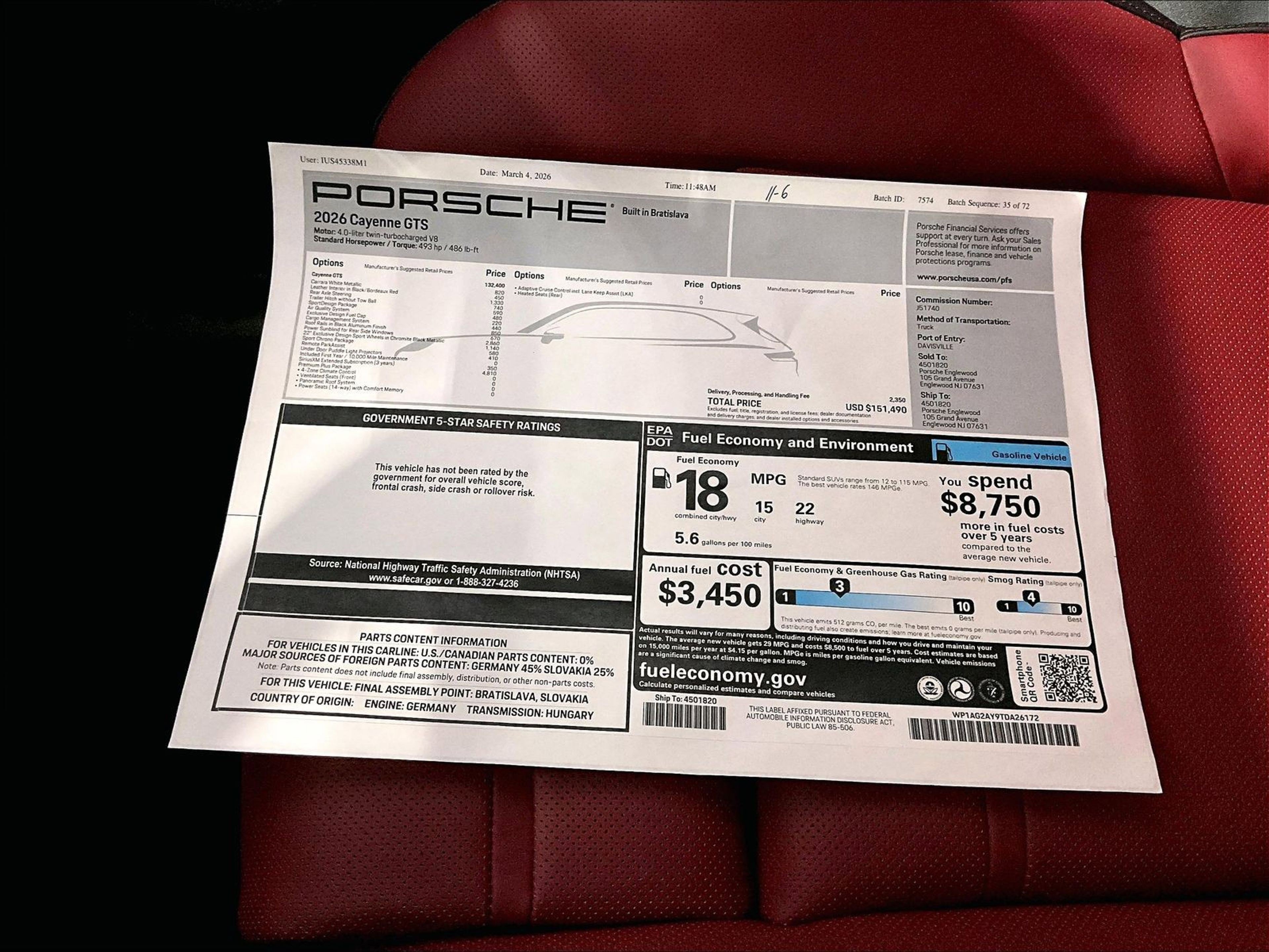 New 2026 Porsche Cayenne GTS image 14