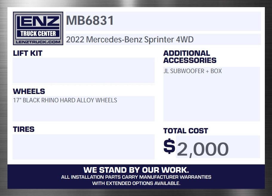 Used 2022 Mercedes-Benz Sprinter 2500 image 2