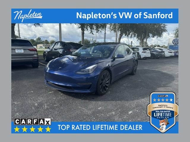 Used 2021 Tesla Model 3 Performance AWD/4WD image 1