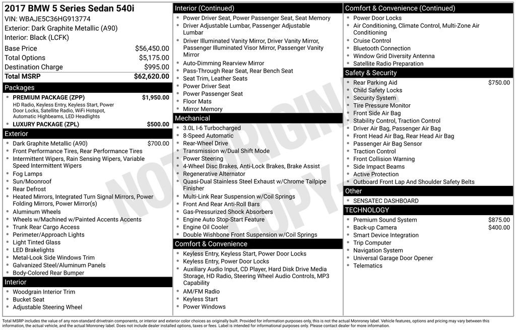 Used 2017 BMW 540i image 47