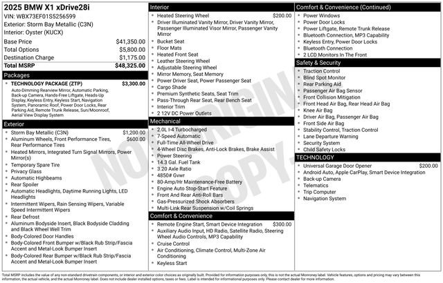 Certified 2025 BMW X1 xDrive28i w/ Technology Package image 2
