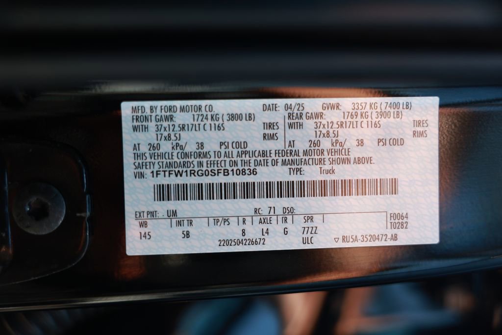 Used 2025 Ford F150 Raptor image 40