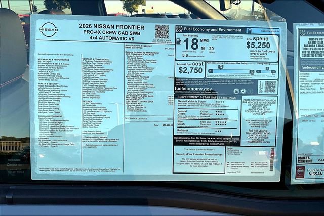 New 2026 Nissan Frontier PRO-4X w/ Pro Premium Package image 14